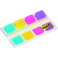 Post-it Index - Pack de 4 x 10 marcadores mini rígidos- colores agua- amarillo- rosa y violeta
